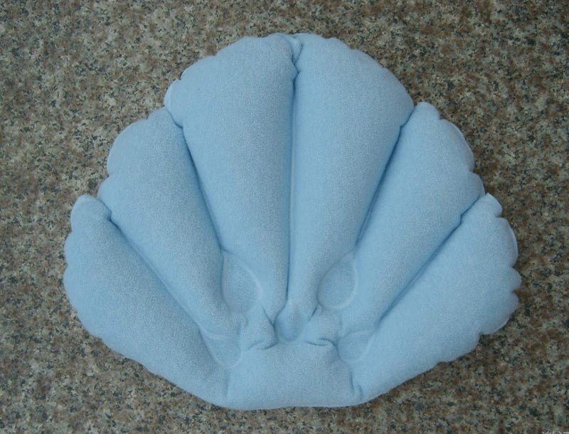 [Australia] - Inflatable Bath Pillow with Suction Cup Pack of 2 – Terry Cloth Covered for Extra Comfort 