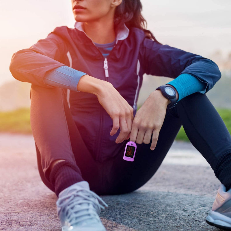 [Australia] - Zacurate Pro Series 500DL Fingertip Pulse Oximeter and Oximeter Carrying Case Bundle 