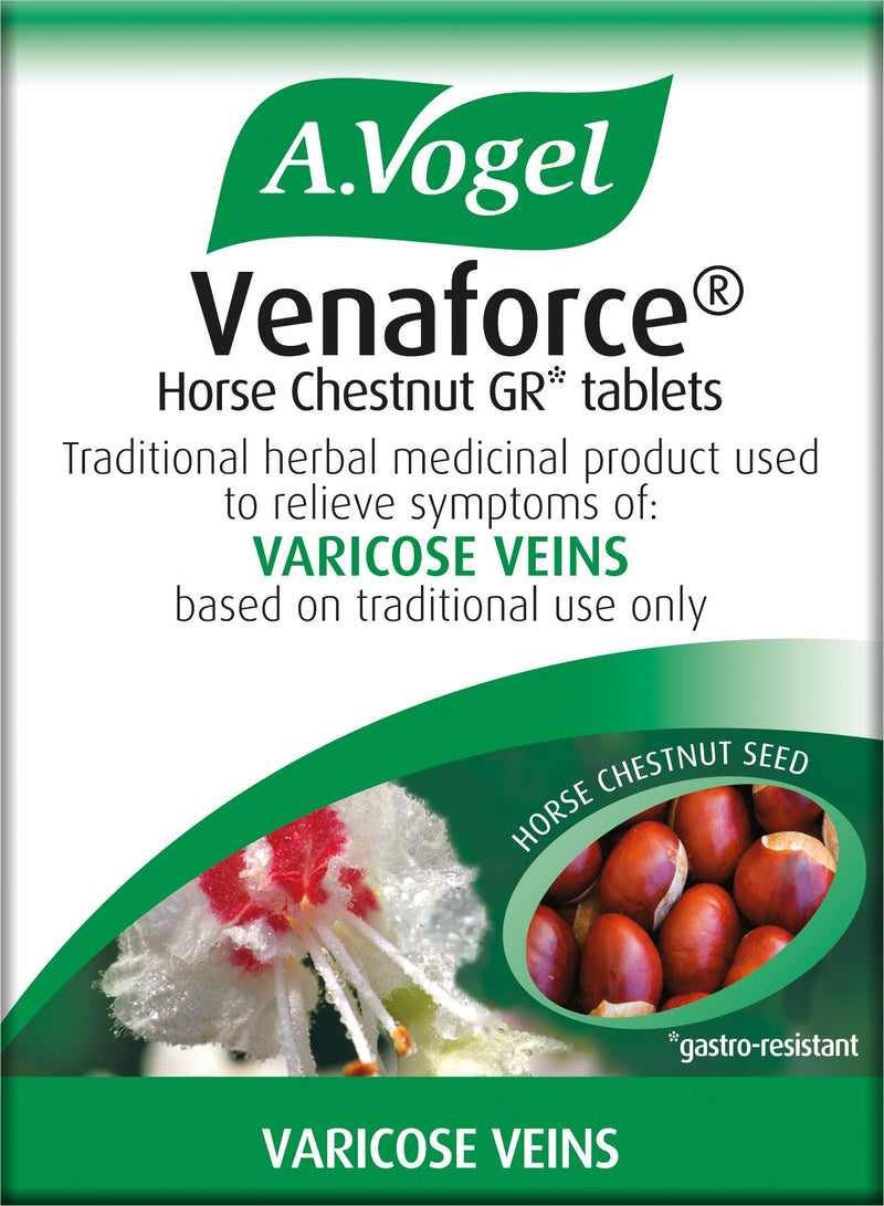 [Australia] - A.Vogel Venaforce Horse Chestnut Tablets | Relieve Symptoms of Varicose Veins, Tired Aching Legs, Leg Cramps & Swollen Ankles | 30 Tablets 30 Count (Pack of 30) 