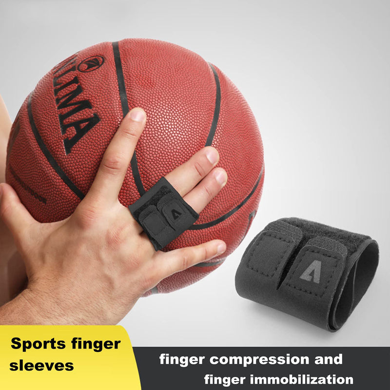 [Australia] - Milec Finger Splint Finger Buddy Wraps Reusable Finger Tapes Adjustable Elastic Finger Sleeves Compression Bandage Support Mallet Finger Brace for Arthritis Pain, Sport Injuries 