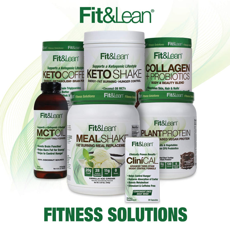 [Australia] - Fit & Lean Meal Shake Fat Burning Meal Replacement with Protein, Fiber, Probiotics and Organic Fruits & Vegetables and Green Tea for Weight Loss, 1lb, Chocolate, 10 Servings Per Container 1 Pound (Pack of 1) 