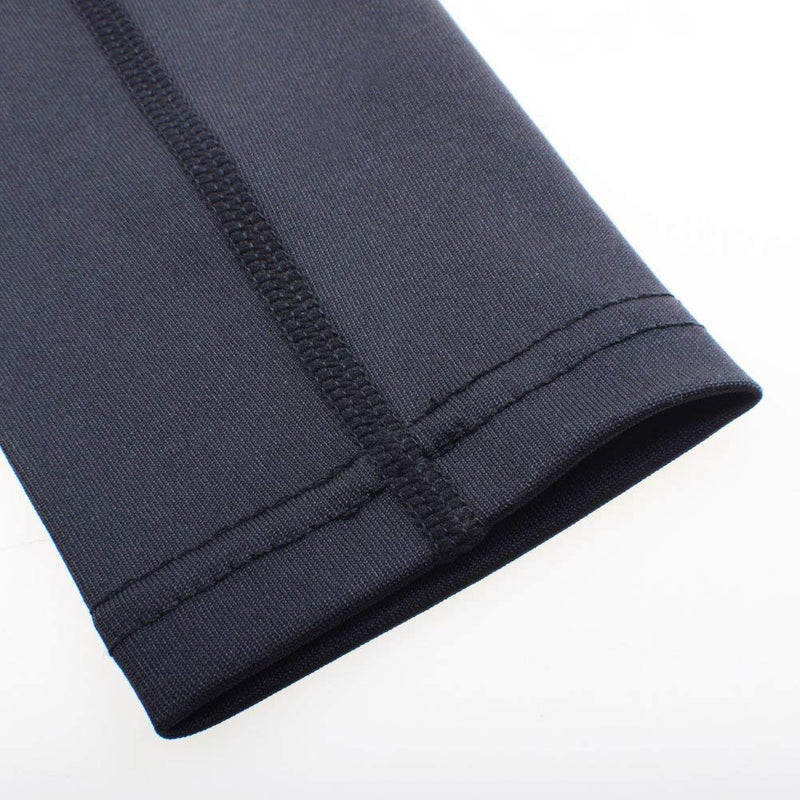 [Australia] - COOLOMG 1PC Compression Leg Sleeve Strech Leg Knee Long Sleeve for Adult Child, Great for Sport Football Basketball Cycling XXS-XL X-Large Black 