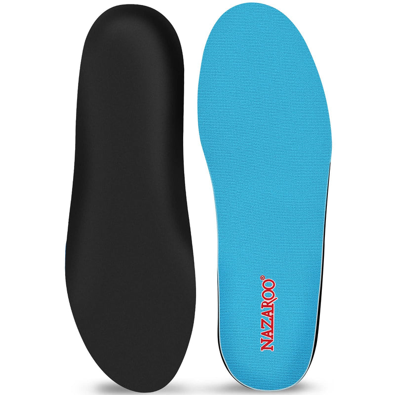 [Australia] - Shoe Insoles Arch Support Inserts Orthotic Insoles for Plantar Fasciitis, Flat Feet, High Arch, Pronation, Heel Spurs & Foot Pain Mens 15 - 15 1/2 Sky Blue 