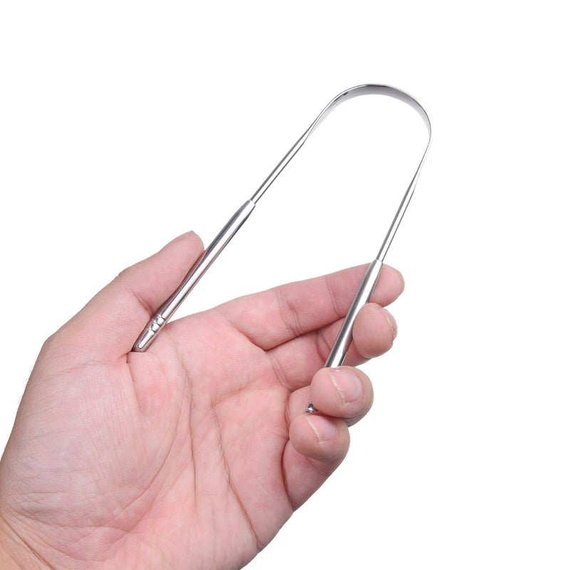 [Australia] - Kare & Kind 3X Tongue Scrapers - Steel Cleaners with a Lightweight Carry Case - for Home and Travel - Reduce Bad Breath, Remove Excess Food Particles 