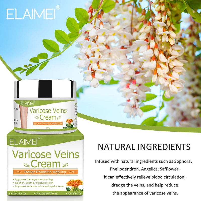 [Australia] - Varicose Veins Cream, Relief Phlebitis Angiitis Inflammation Blood Vein Veins Vasulitis Treatment Legs spider Veins, Improve Blood Circulation, Tired and Heavy Legs Fast Relief 