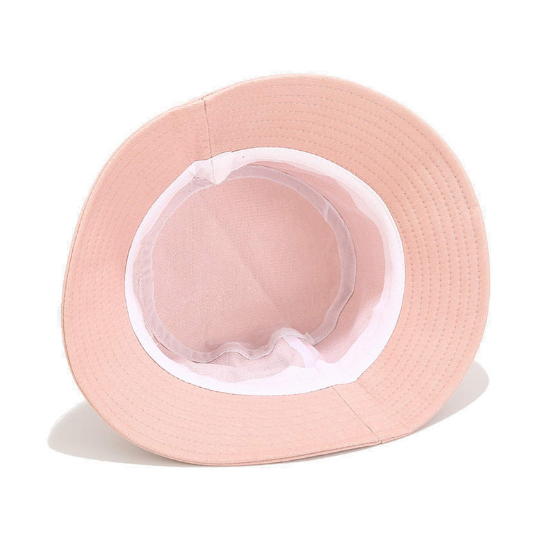 [Australia] - Umeepar 100% Cotton Bucket Hat, 1 Pack or 2 Pack Packable Beach Sun Hat for Women Men White+Pink 