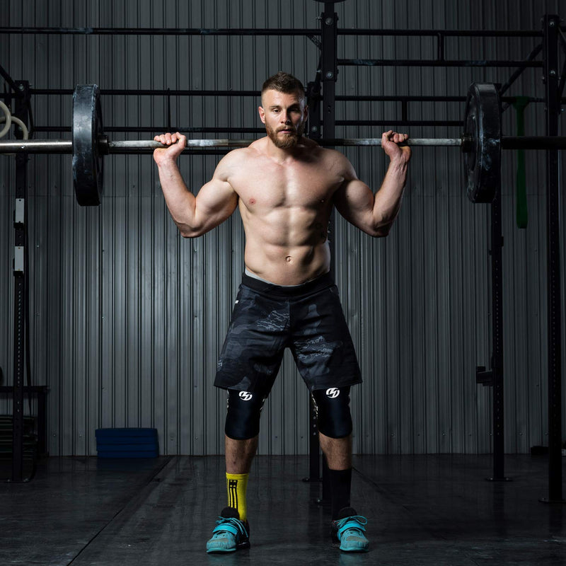 [Australia] - Knee Sleeves (1 Pair), 7mm Neoprene Compression Knee Braces, Great Support for Cross Training, Weightlifting, Powerlifting, Squats, Basketball and More Small Black 