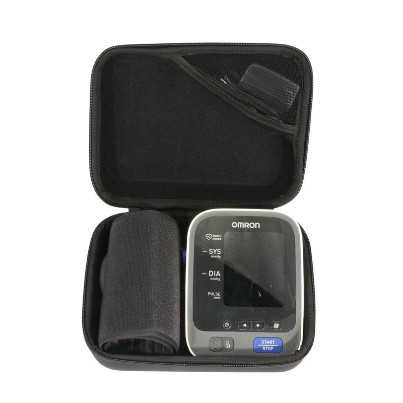 [Australia] - Khanka EVA Hard Case Replacement for Travel Carrying Bag for Omron 10 Series Wireless Upper Arm Blood Pressure Monitor (BP786 / BP785N / BP791IT) - Black BP786 10 Series 