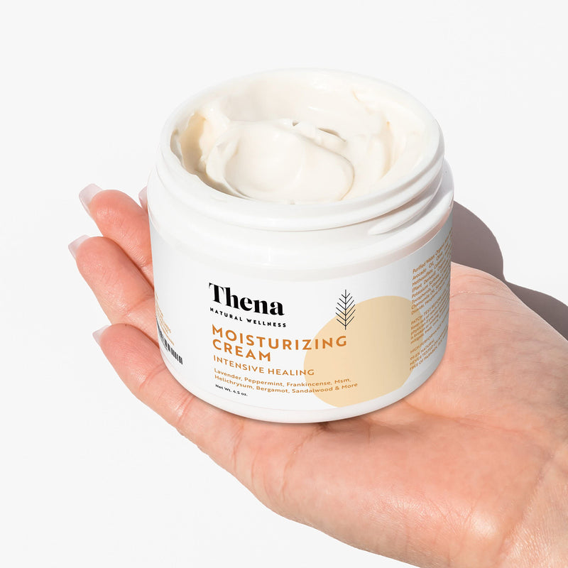[Australia] - THENA Intensive Healing Cream for Eczema Treatment Scalp Psoriasis Dry Itchy Skin Rosacea Rashes Seborrheic Dermatitis Scalp Natural & Organic Ointment Lotion (4.5 Ounce) 4.5 Ounce (Pack of 1) 