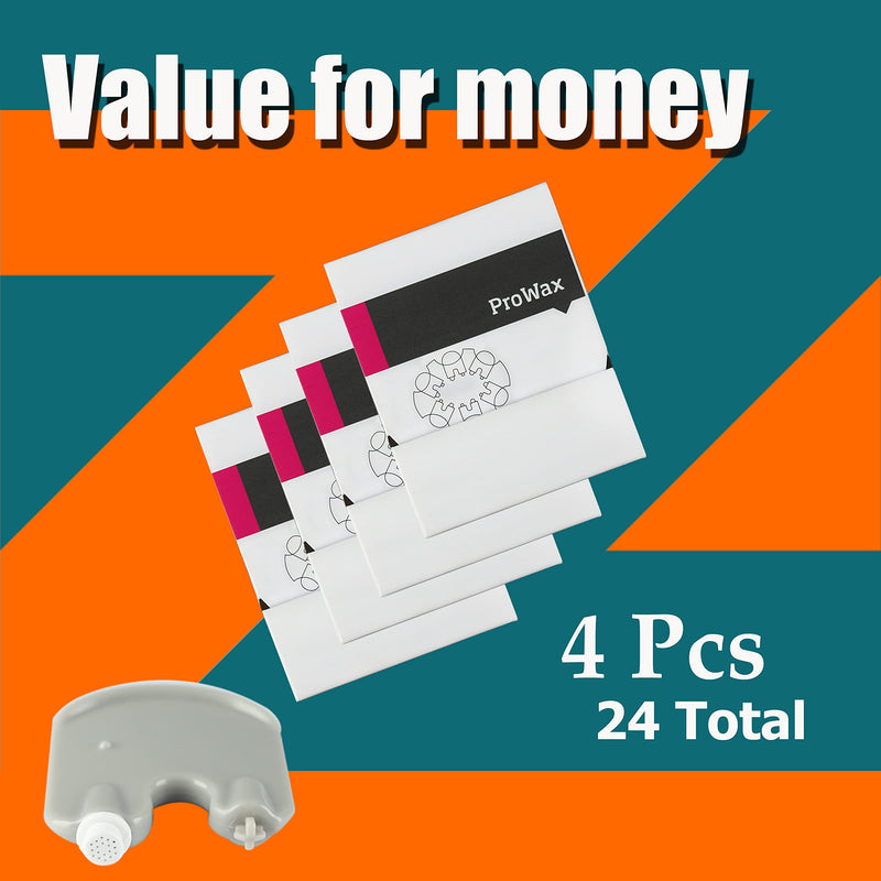 [Australia] - Wax Guards for Oticon ProWax Filters (2mm/4 Pack), Suitable Alta 2, Alta Pro 2, Ria and Nera, No-Wax Wax Guard for Oticon Hearing Aids 