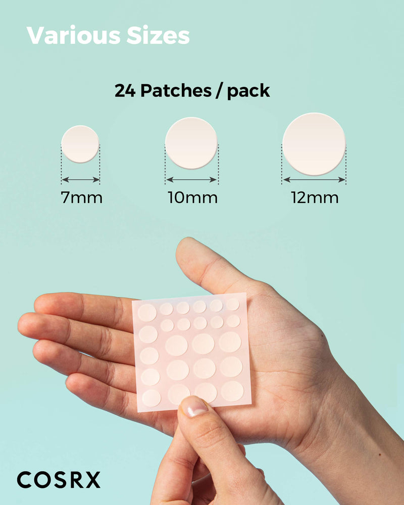 [Australia] - COSRX Acne Pimple Patch (96 counts) Absorbing Hydrocolloid Spot Treatment Fast Healing, Blemish Cover, 3 Sizes 
