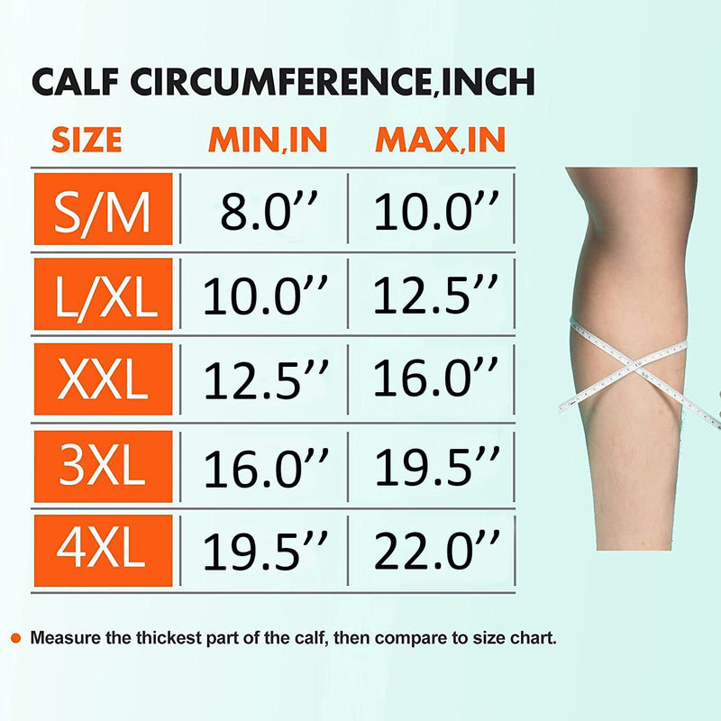 [Australia] - MGANG® Calf Compression Sleeve, (2 Pairs) 20-30mmHg Leg Compression Socks, Unisex for Pain Relief, Swelling, Edema, Maternity, Varicose Veins, Shin Splint, Nursing, Travel, Black S/M Small/Medium (2 Pair) 1 Pair Black + 1 Pair Black 