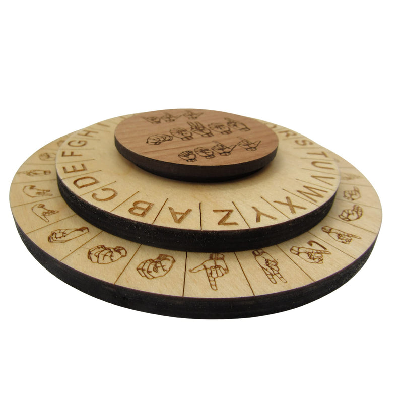 [Australia] - Sign Language Cipher Wheel - ASL Decoder Disk Escape Room Prop 