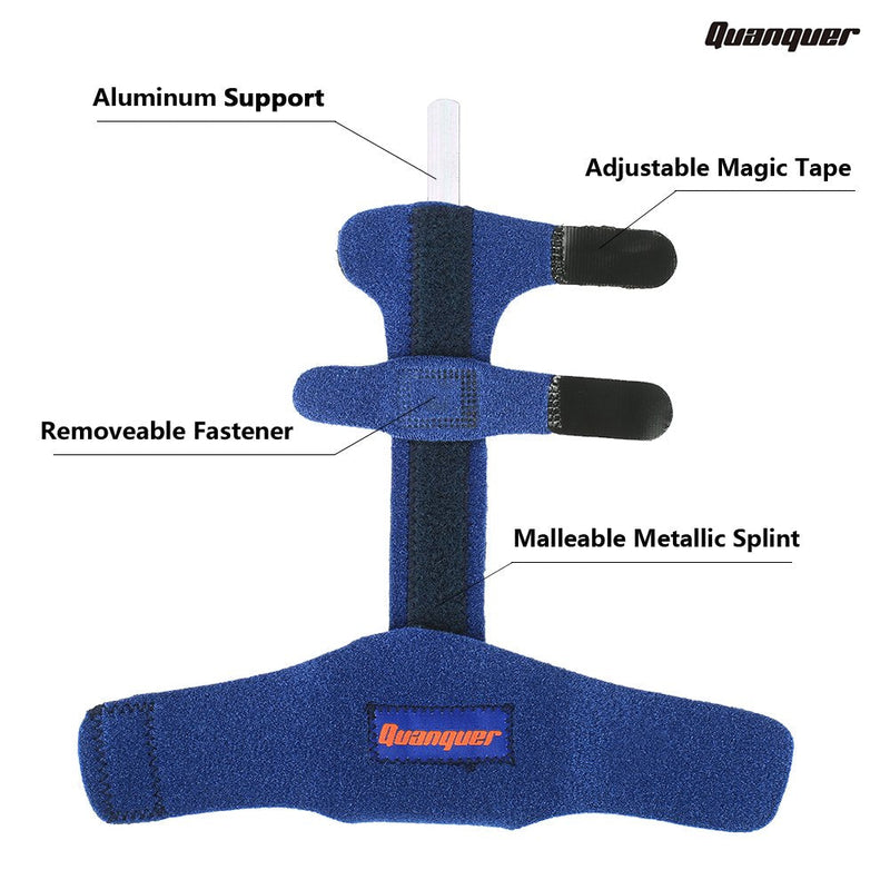 [Australia] - Finger Extension Splint for Trigger Finger, Mallet Finger, Finger Knuckle Immobilization, Finger Fractures, Wounds, Post-operative Care and Pain Relief- Malleable Metallic hand splint finger support 1 