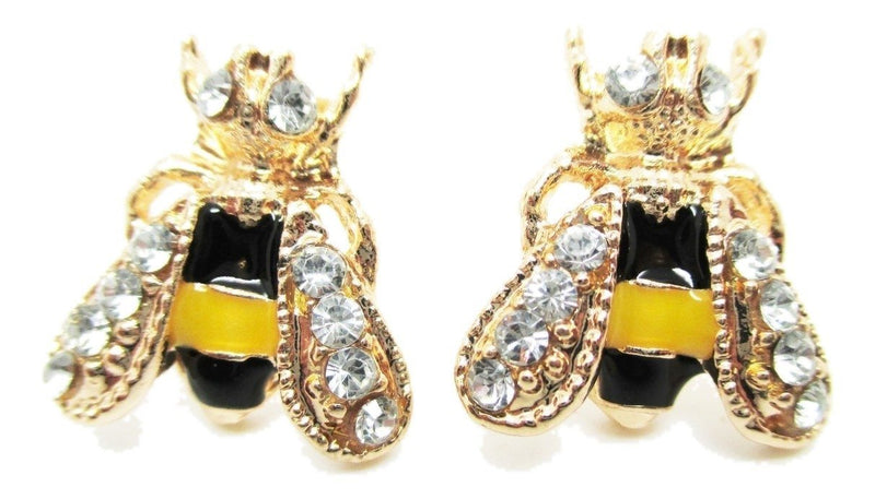 [Australia] - Bumble Bee Stud Post Earrings - New - Pair! 