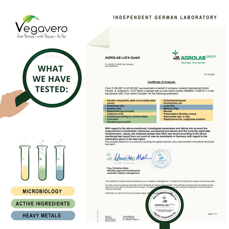 [Australia] - Liver Support Vegavero® | with Artichoke, Tumeric, Chicory & Choline | Natural Cleanse & Detox | NO Additives | 90 Vegan Capsules 