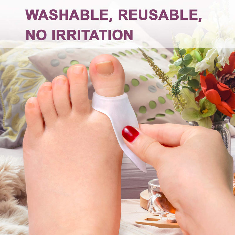 [Australia] - Promifun Bunion Cushion Protector, 14 Packs of Silicone Big Toe Separator Cushion, Gel Bunion Guards for Foot Pain Relief, Bunion Shield for Calluses, Corns, Reduce Bunion Pain from Rubbing Clear(14Pcs) 