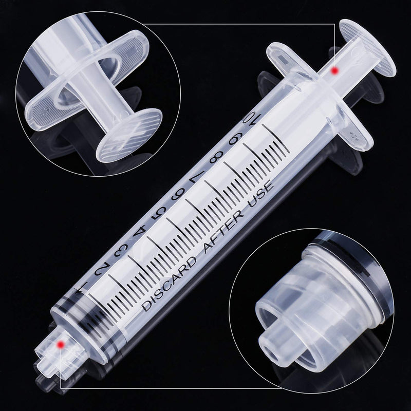 [Australia] - 20 Pack Syringe Luer Lock, Syringe Without Needle, Plastic Curved Syringes for Epoxy Resin, Craft, Scientific Labs, Feeding Pets Animals, Oil or Glue Applicator (10 ML) 