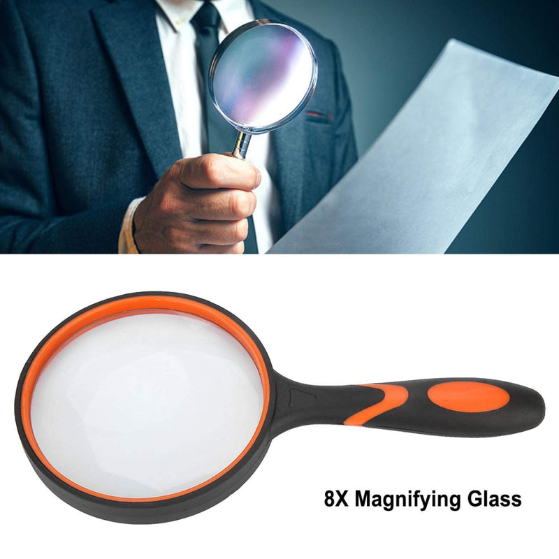 [Australia] - Hand-held Magnifier, 65mm Assist Handle Magnifie Reading Magnifier, Reading Assist Tool Gift for the Elderly Reading Newspaper or Book 