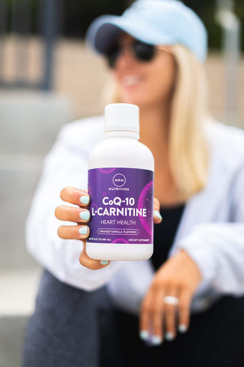 [Australia] - MRM Nutrition CoQ-10 L-Carnitine Liquid | Heart Health | Orange-Vanilla Flavored | Energy + Antioxidants | Naturally derived CoQ-10| 32 Servings 