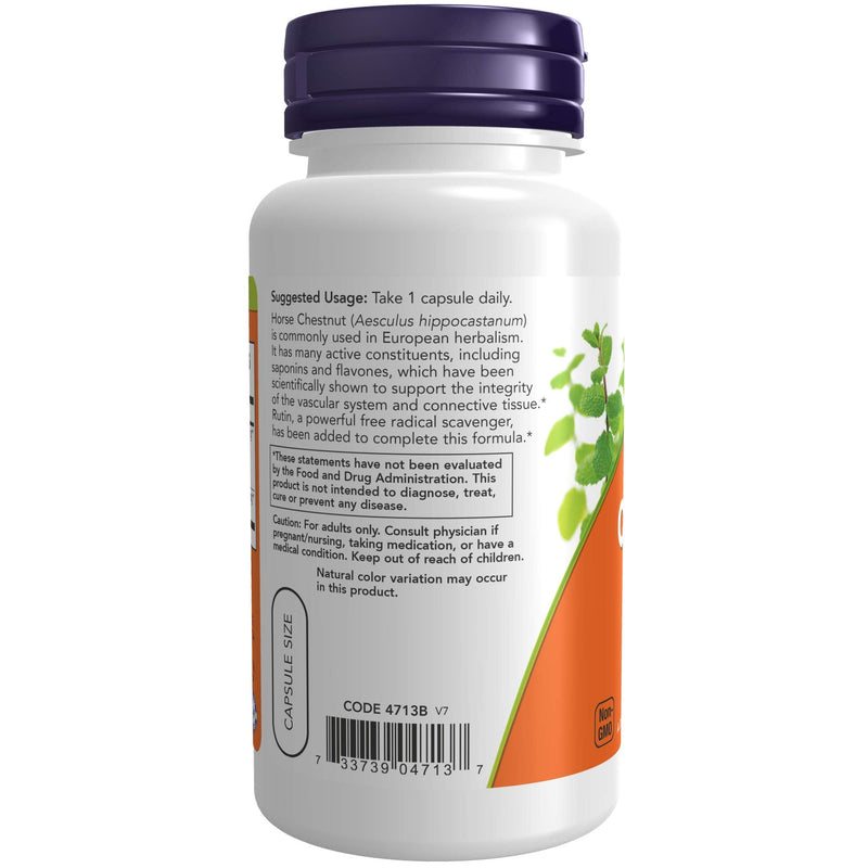 [Australia] - NOW Supplements, Horse Chestnut 300 mg with Added Rutin, Circulatory Support*, 90 Veg Capsules 