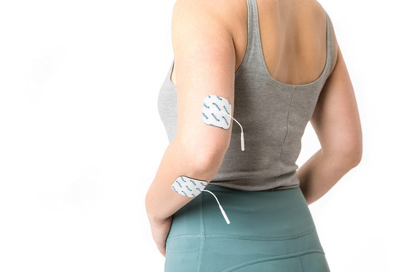 [Australia] - Axion Pack of 52 Electrodes. Self-Adhesive Pads 4x4cm for TENS EMS Units with 2mm Connection. Pads for Pain Treatment, Muscle Growth, Toning and Massage 