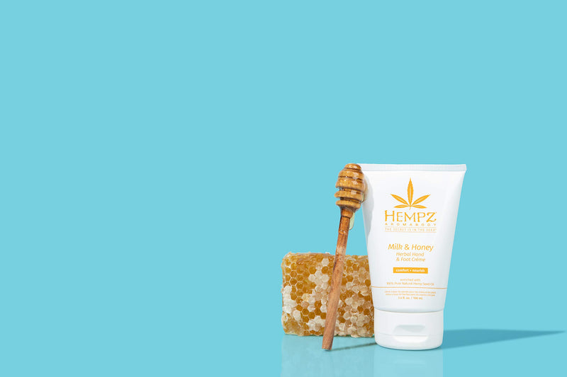 [Australia] - Hempz Milk and Honey Herbal Hand and Foot Creme, 3.4 Ounce 