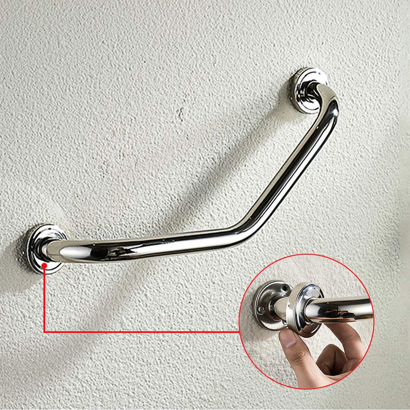 [Australia] - PHOEWON® Stainless Steel Grab Bar Anti-Slip Grab Rail Handle Wall Mounting Towel Rail Bar Handrail Chrome Bathroom Rail for Shower Bath Toilet 