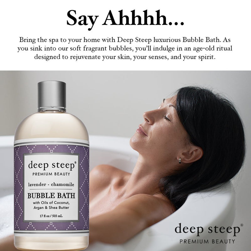 [Australia] - Deep Steep Bubble Bath, Lavender Chamomile, 17 Ounces 17 Fl Oz (Pack of 1) 