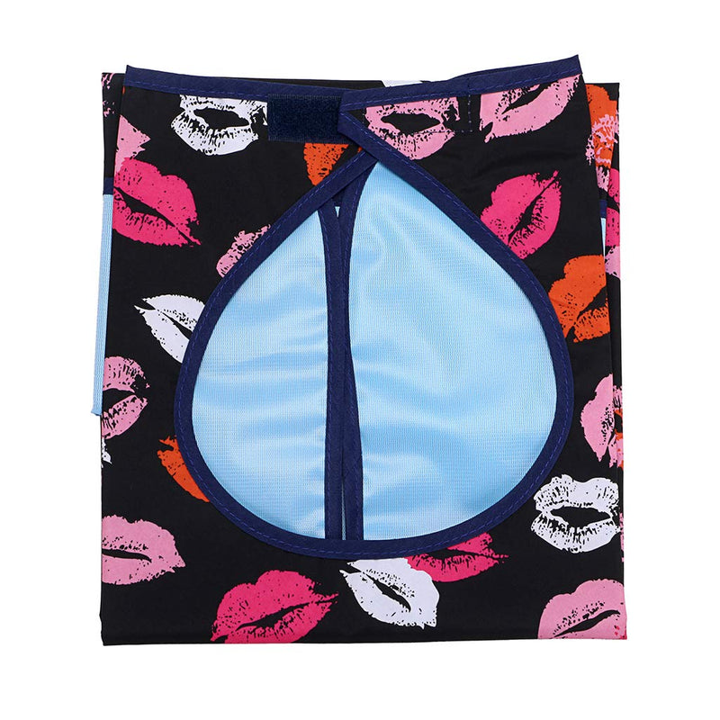 [Australia] - BTSKY 3Pcs Waterproof Reusable Adult Bibs - Washable Mealtime Protector Bib Clothing Protector with Crumb Catcher (Flower+Lip+Butterfly) Flower+Lip+Butterfly 