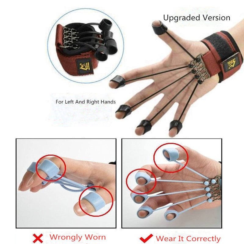 [Australia] - SHXJHXC Finger Exercisers & Hand for Strength Grip Strengthener,Training with Alpha Gripz Trainer Stretcher, Strengthening Equipment for Wrist Physical Therapy Forearm Extensor (Green) Green 