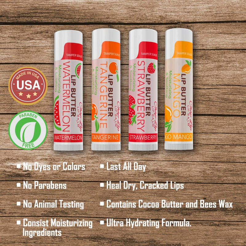 [Australia] - CHAP-LIP Lip Balm 60 Ct. with Fruit Flavors, Cocoa Butter, Coconut Oil | Moisturizing Vitamin E & Total Hydration Treatment & Soothing Lip Therapy 60 Count (Pack of 1) 