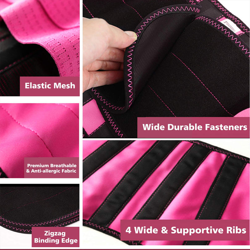 [Australia] - 2.0 Version Lower Back Brace for Pain Relief, Back Brace for Lifting at Work, Back Brace for Herniated Disc and Sciatica, Back Support Belt for Women S/M Fits 26"-32"Belly Waist Red…… Small/Medium (Pack of 1) 