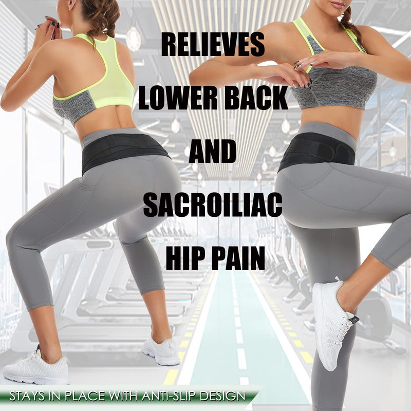 [Australia] - Sacroiliac SI Hip Belt for Women Men SI Joint Hip Belt - Lower Back Support Brace - Hip Braces for Hip Pain - Pelvic Support Belt - Adjustable Sciatica Pelvis Lumbar Pain Relief Trochanter Brace,REGULAR (Hip Size 30"-45") REGULAR (Hip Size 30-45 inch) 