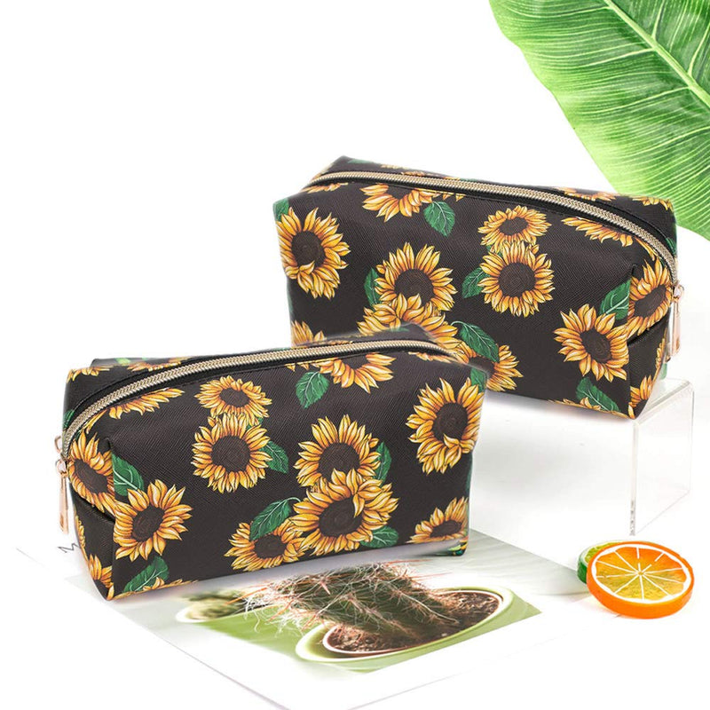 [Australia] - Makeup Bags,Travel Cosmetic Bags Brush Pouch Toiletry Wash Bag Portable Travel Make up Case for Women and Girls (Daisy) Daisy 