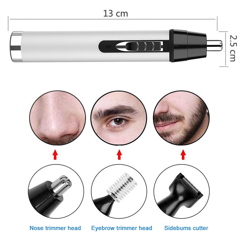 [Australia] - Ear Nose Hair Trimmer for Men,Professional USB Rechargeable Painless Mens Electric Nose Hair trimmer,4 in 1 Lightweight Waterproof Ear and Nose Hair Trimmer for Women 