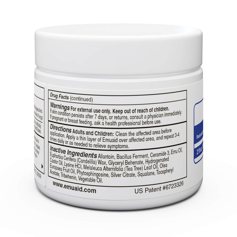 [Australia] - EMUAID Ointment - Eczema Cream. Regular Strength Treatment. Regular Strength for Athletes Foot, Psoriasis, Jock Itch, Anti Itch, Rash, Shingles and Skin Yeast Infection. 