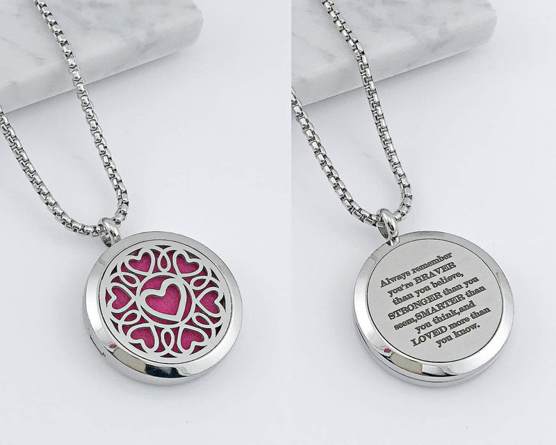 [Australia] - YOUFENG Essential Oil Necklace Diffuser Family Tree of Life Necklace Pendant Aromatherapy Locket Gifts SSS oil locket 
