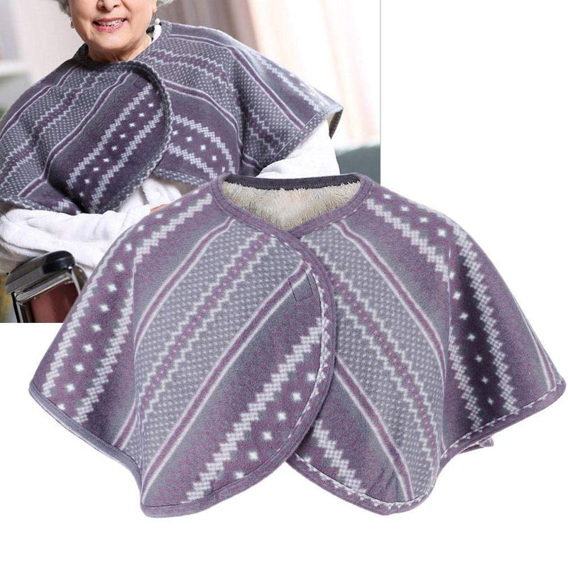 [Australia] - Warm Shoulder Shawl Cape, Washable Neck Heat Pad Double-sided Plush Shoulder Shawl for Winter 