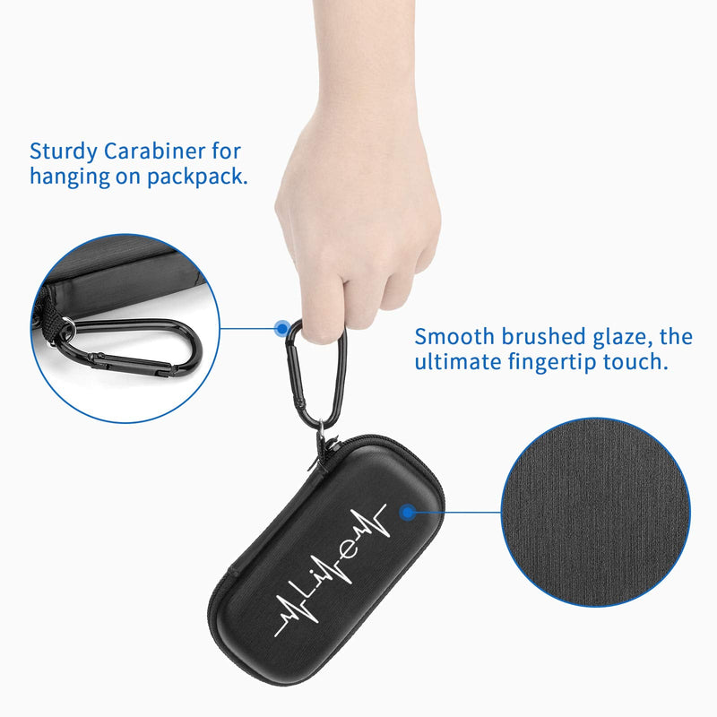 [Australia] - Case for AliveCor kardia Mobile Heart Monitor EKG/Wireless 6-Lead EKG, Travel Case Protective Cover Storage Bag Gray 