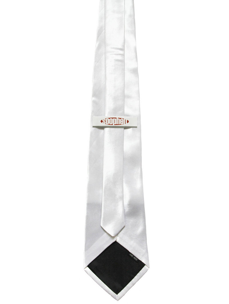 [Australia] - Soophen Mens Necktie 3.75" Tie Solid Color Ties onesizes 01.white 