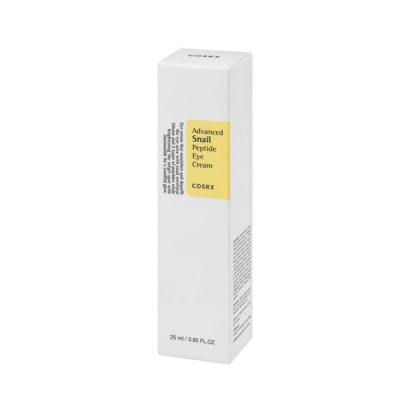 [Australia] - COSRX Advanced Snail Peptide Eye Cream, 0.85 fl.oz / 25ml | Snail Secretion Filtrate 72% | Korean Skin Care, Cruelty Free, Paraben Free 