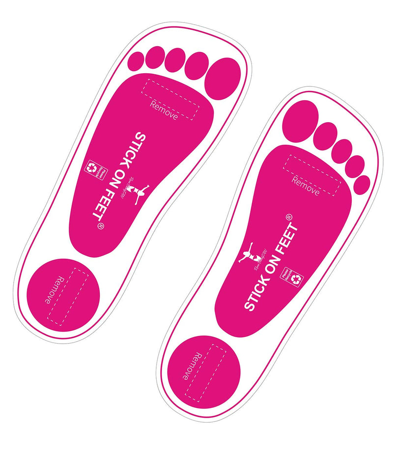 [Australia] - Economy 25 Pairs(50 feets) Pink Spray Tanning Sticky feet Pads Protectors for Fake Tan 