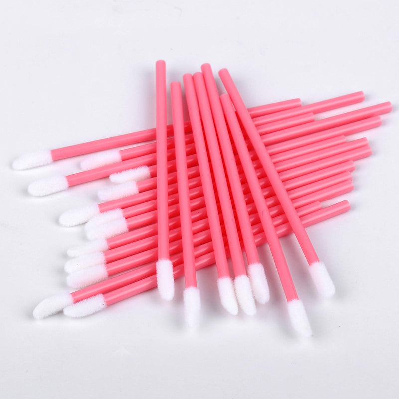 [Australia] - 400PCS Disposable Lip Brushes Lip Gloss Applicators Make Up Brush Lipstick Lip Gloss Wands Makeup Applicators Brushes Applicator Tool Makeup Beauty Tool Kits Disposable Lip Brushes Tool Kits Pink 
