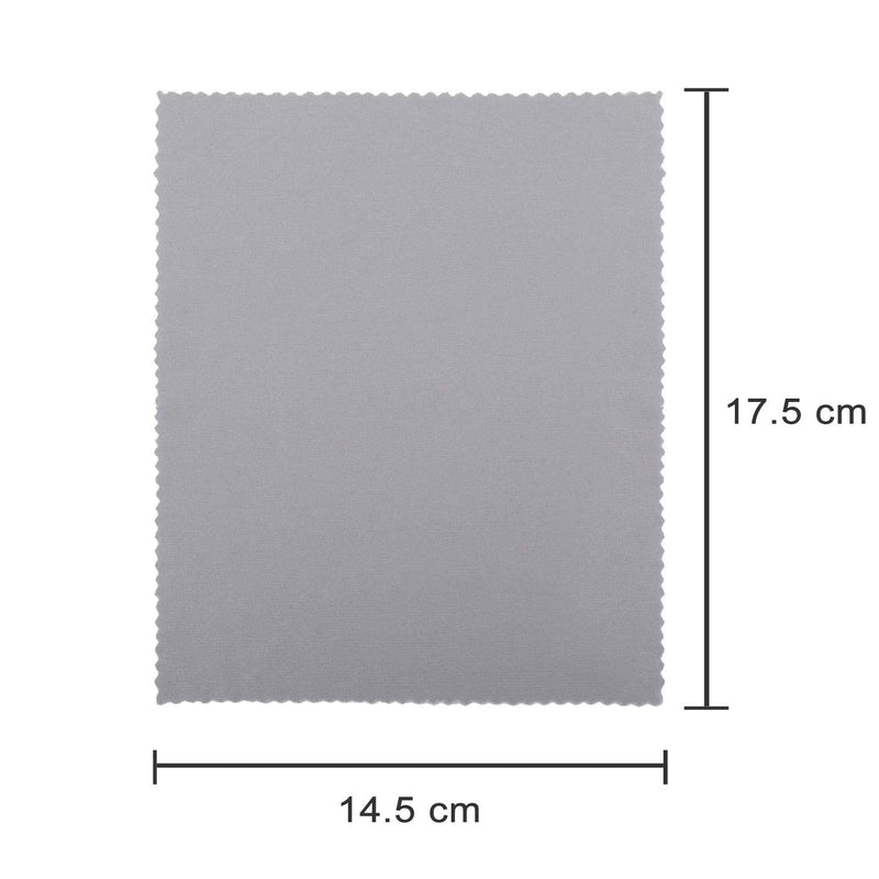 [Australia] - Microfiber Cleaning Cloths 2 Pack, 17.5 x14.5 cm Cleaning Cloth for Glasses, Eyeglasses, Cell Phones, Cameras, Tablets, Spectacles, Sunglasses, Laptops, Lenses, LCD Screens 