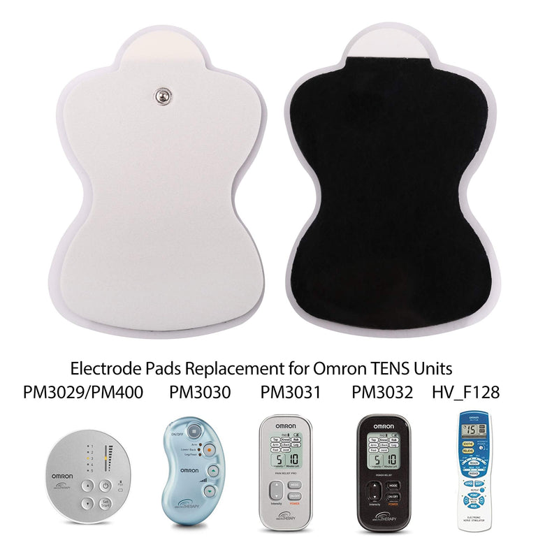 [Australia] - 10 Pcs Tens Unit Pads Compatible with Omron TENS Units, 5 Pairs Electrode Pads, (3.75” x 2.5”) Medium Size 3.75x2.5 Inch (Pack of 10) 