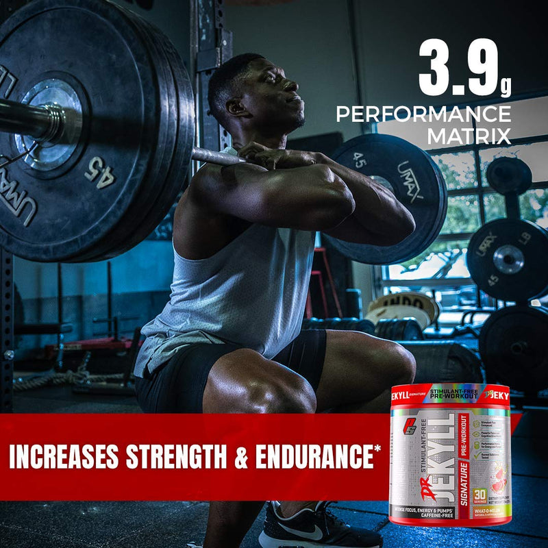 [Australia] - ProSupps Dr. Jekyll Signature Pre-Workout Powder, Stimulant & Caffeine Free, Intense Focus, Energy & Pumps, (30 Servings, Blueberry Lemonade) 
