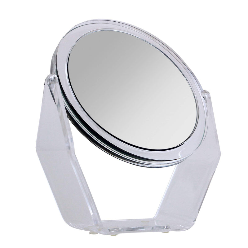 [Australia] - Zadro Two-Sided Swivel 7X/1X Magnification Acrylic Vanity Makeup Mirror for Bedroom, Bathroom and Tabletop 