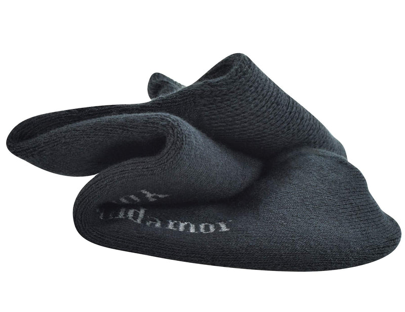 [Australia] - Yomandamor Women's Non-binding Lace Bamboo Crew Diabetic Dress Socks with Seamless Toe,4 Pairs 9-11 4 Pairs Black 