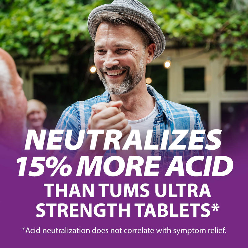[Australia] - Rolaids Ultra Strength Antacid, 72 Chewable Tablets, Assorted Fruit, Ultra Strength Heartburn Relief 